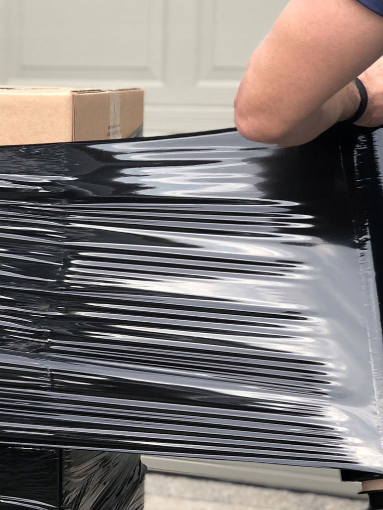 FOLIA STRETCH CZARNA 2kg netto 30MIC - obrazek 3