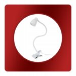 Lampka Biurkowa Z Metalowym Klipsem I Podstawką Biała Izoxis