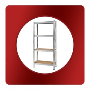 Regał Magazynowy Metalowy 4 Półki Garażowy 540 kg do Garażu 150x75x30 cm