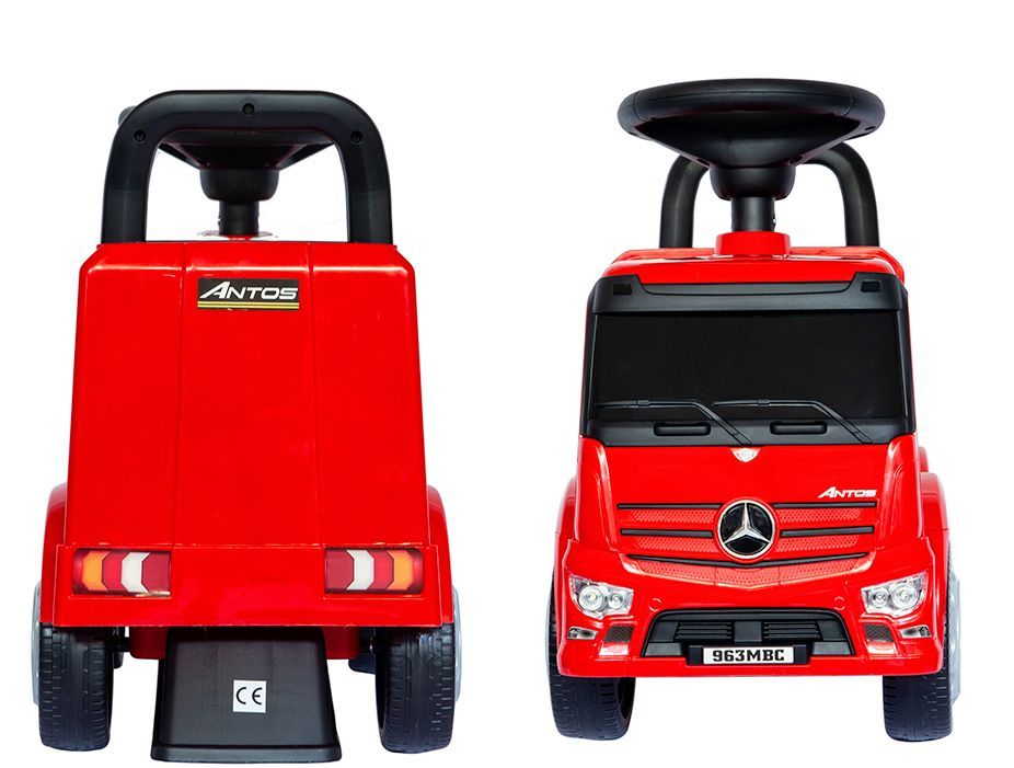 Mercedes - Benz Antos jeździk odpychacz TRUCK z funkcjami dźwiękowymi i świetlnymi - czerwony - obrazek 3