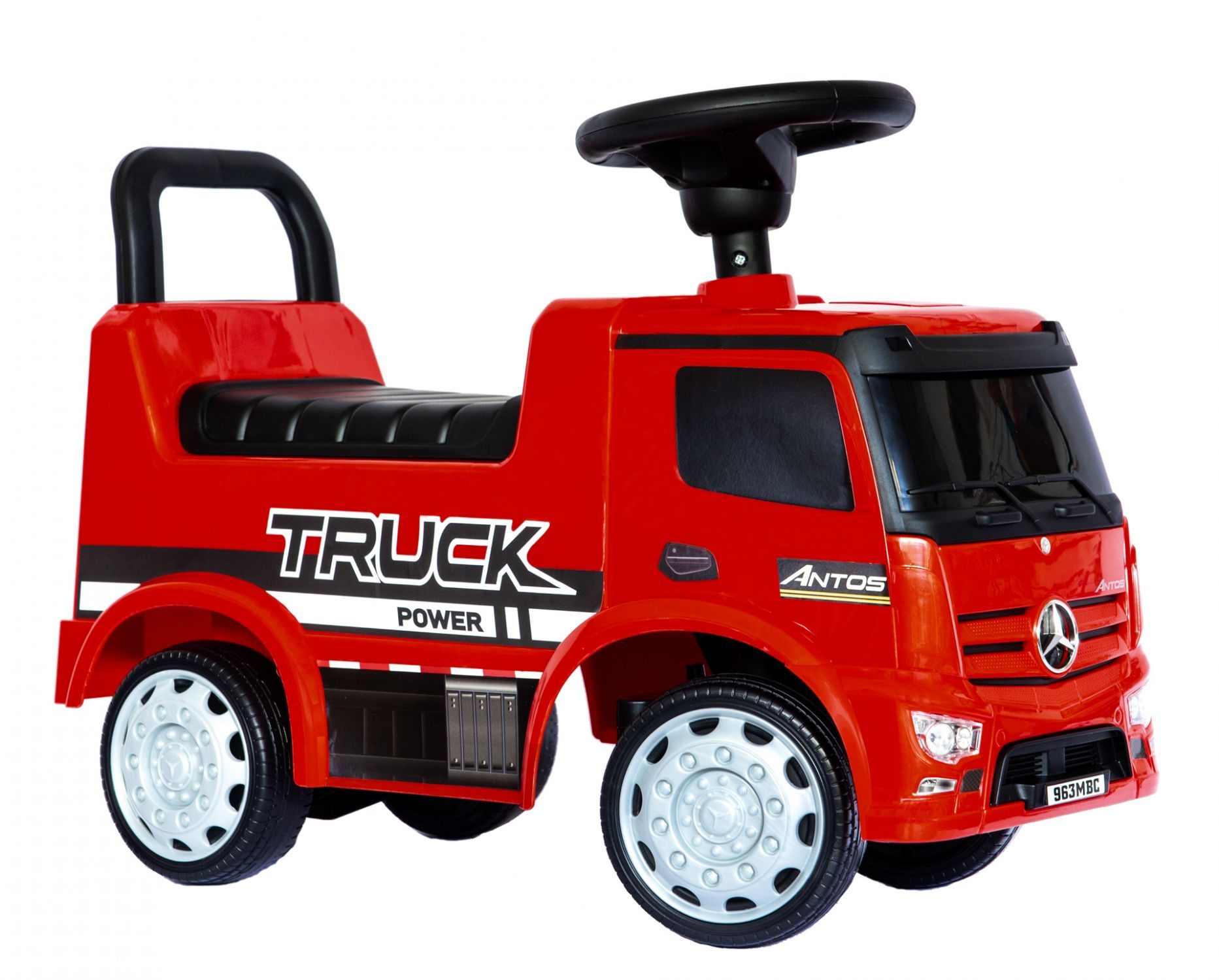 Mercedes - Benz Antos jeździk odpychacz TRUCK z funkcjami dźwiękowymi i świetlnymi - czerwony - obrazek 6