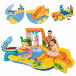 Basen dmuchany plac zabaw Dinozaury z fontanną INTEX 57444