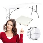 Duży stół składany jak walizka ogrodowy cateringowy bankietowy 180 cm