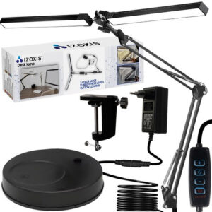 Lampa biurkowa projektowa Izoxis 24223 z funkcją regulacji wysokości