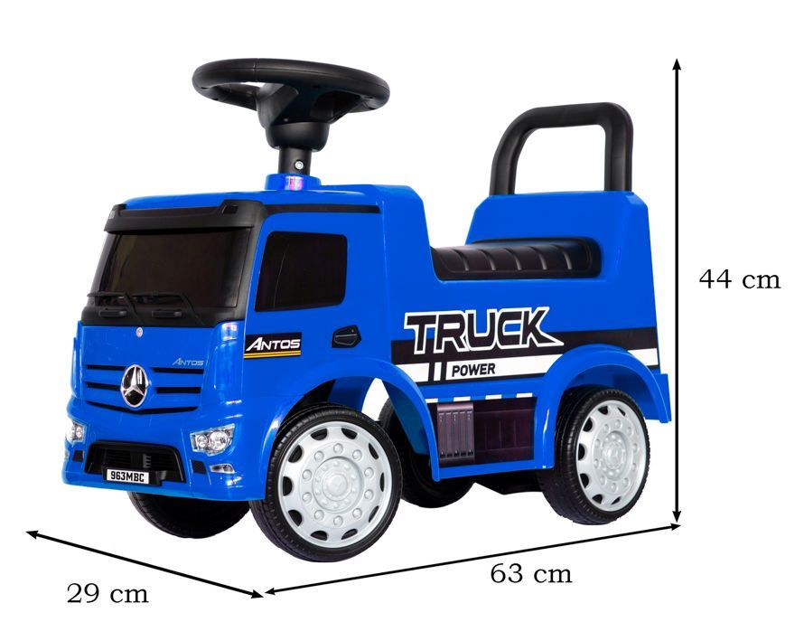 Mercedes - Benz Antos jeździk odpychacz TRUCK z funkcjami dźwiękowymi i świetlnymi - niebieski - obrazek 9