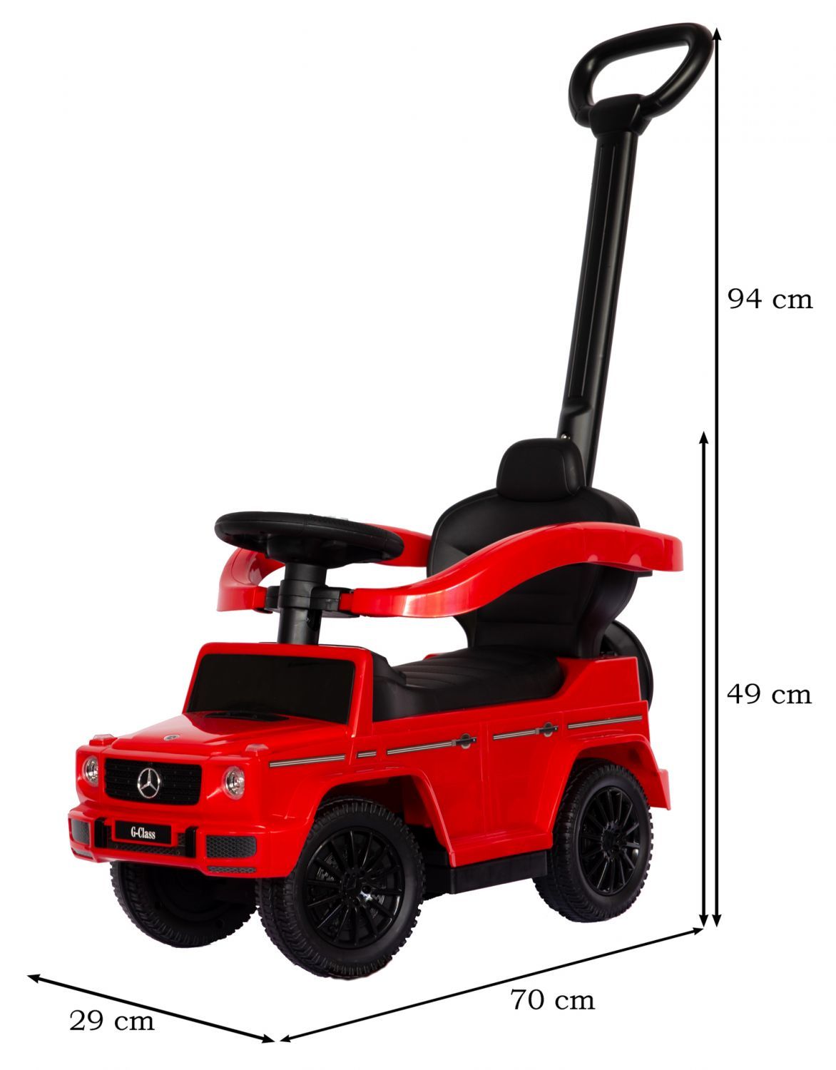 Mercedes - Benz G-Class G350d jeździk odpychacz z funkcjami dźwiękowymi i prowadnikiem - obrazek 11