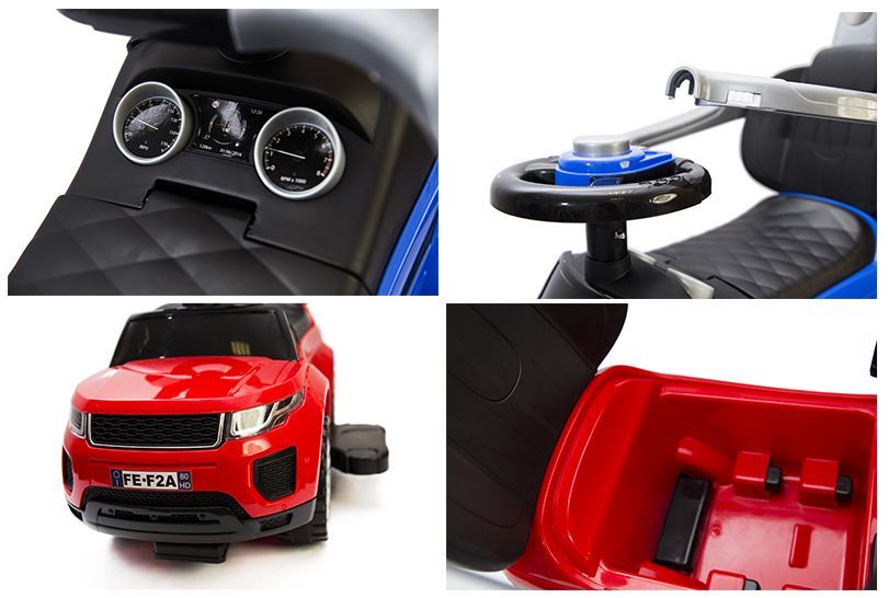 Jeździk odpychacz samochód 2w1 - czerwony - obrazek 4