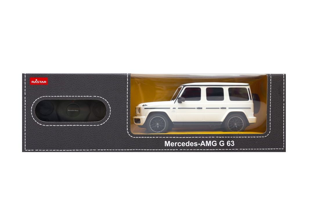 Mercedes-Benz G63 R/C skala 1:24 Rastar 95800 samochód sterowany biały - obrazek 2