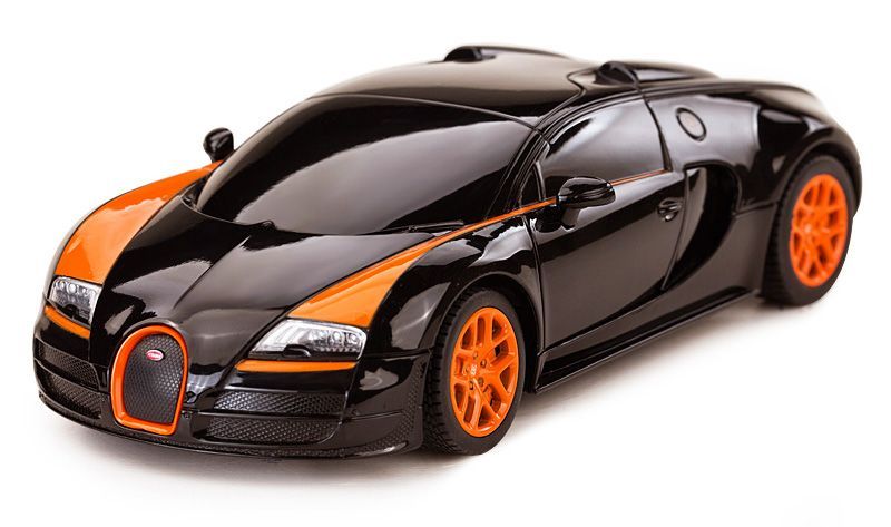 Bugatti Grand Sport R/C skala 1:24 Rastar 47000 samochód sterowany czarny
