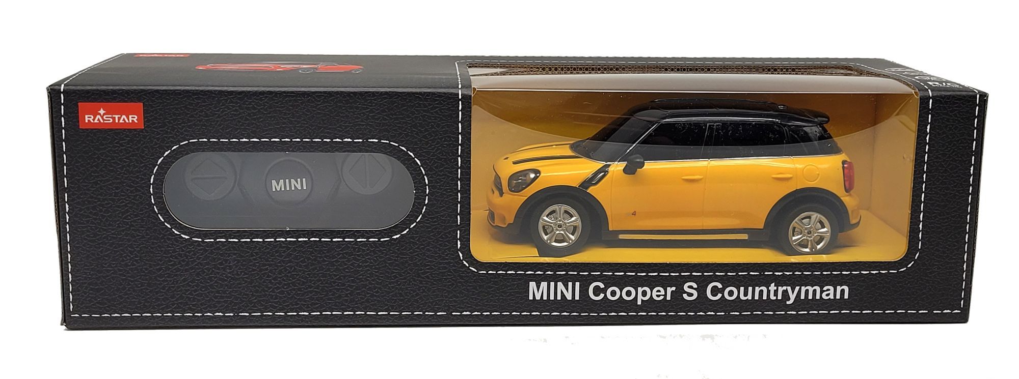 Mini Cooper S Countryman R/C skala 1:24 Rastar 71700 samochód sterowany żółty - obrazek 2
