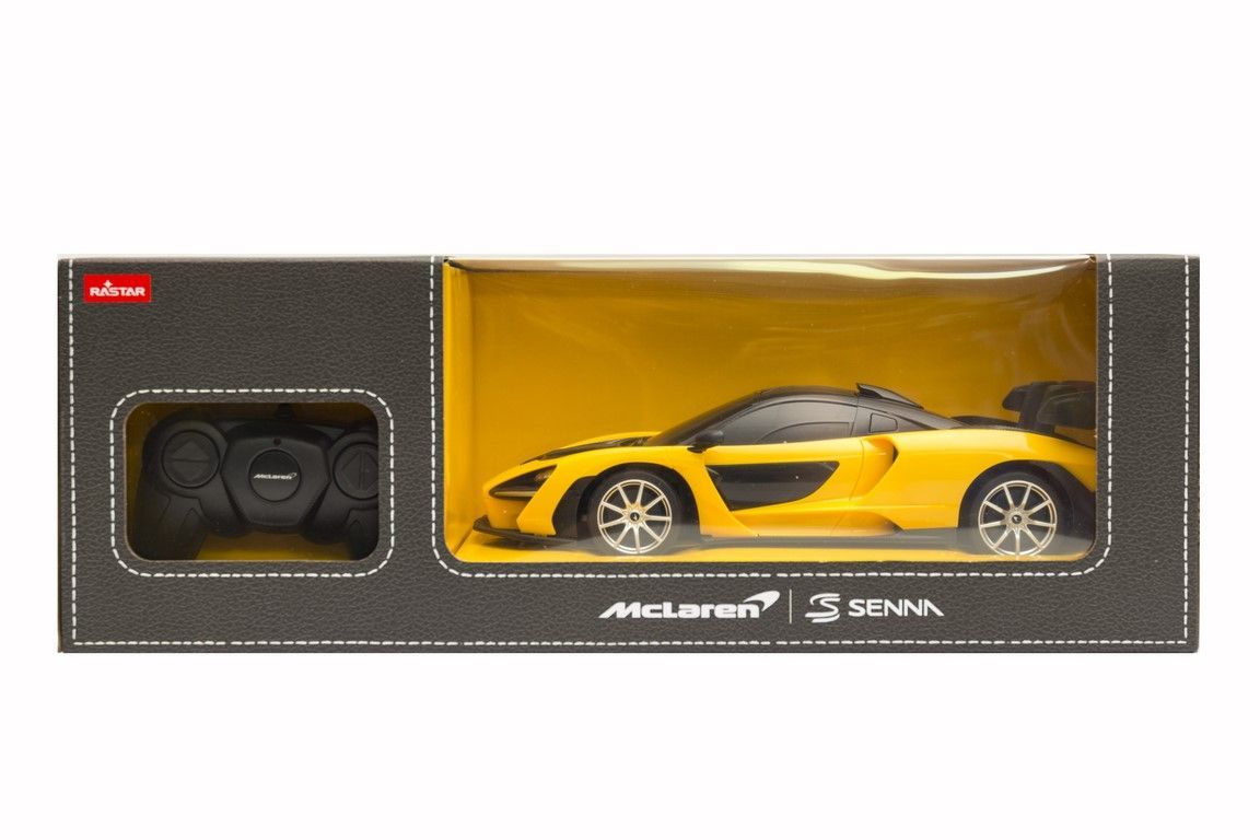 McLaren Senna R/C skala 1:18 Rastar 96300 samochód sterowany żółty - obrazek 3