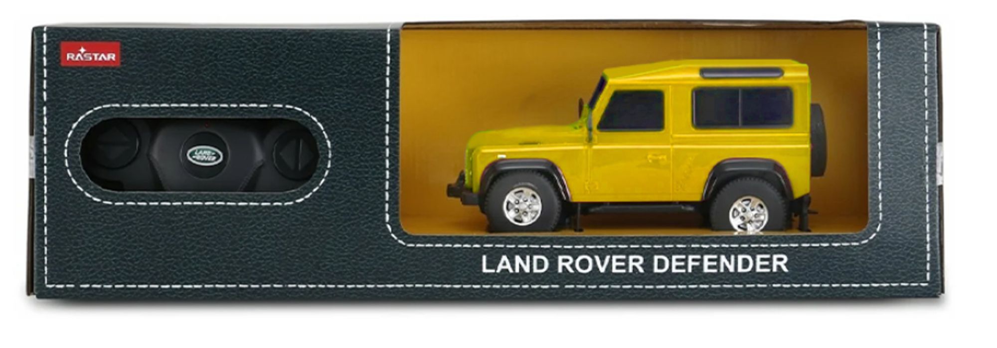 Land Rover Defender R/C skala 1:24 Rastar 78500 samochód sterowany żółty - obrazek 2