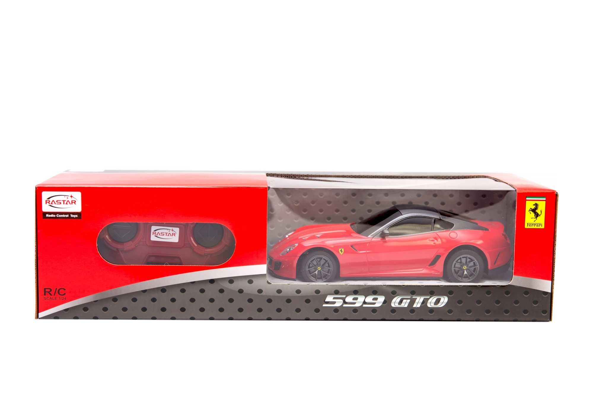 Ferrari 599 GTO skala 1:24 Rastar 46400 samochód sterowany czerwony - obrazek 3
