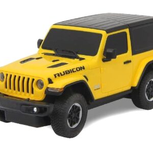 Jeep Wrangler JL skala 1:24 Rastar 79500 samochód sterowany żółty