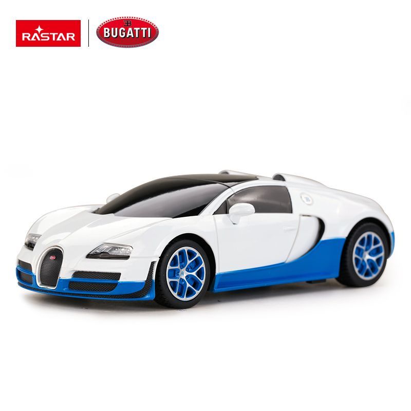 Bugatti Veyron Grand Sport R/C skala 1:24 Rastar 47000 samochód sterowany biały - obrazek 4