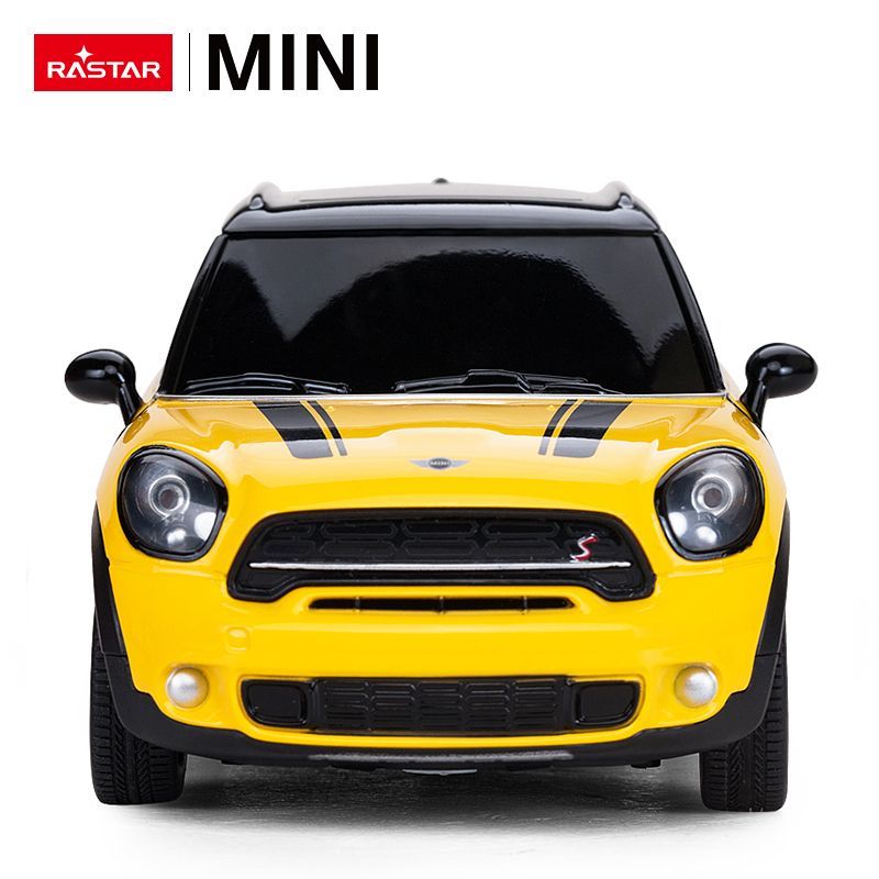 Mini Cooper S Countryman R/C skala 1:24 Rastar 71700 samochód sterowany żółty - obrazek 4
