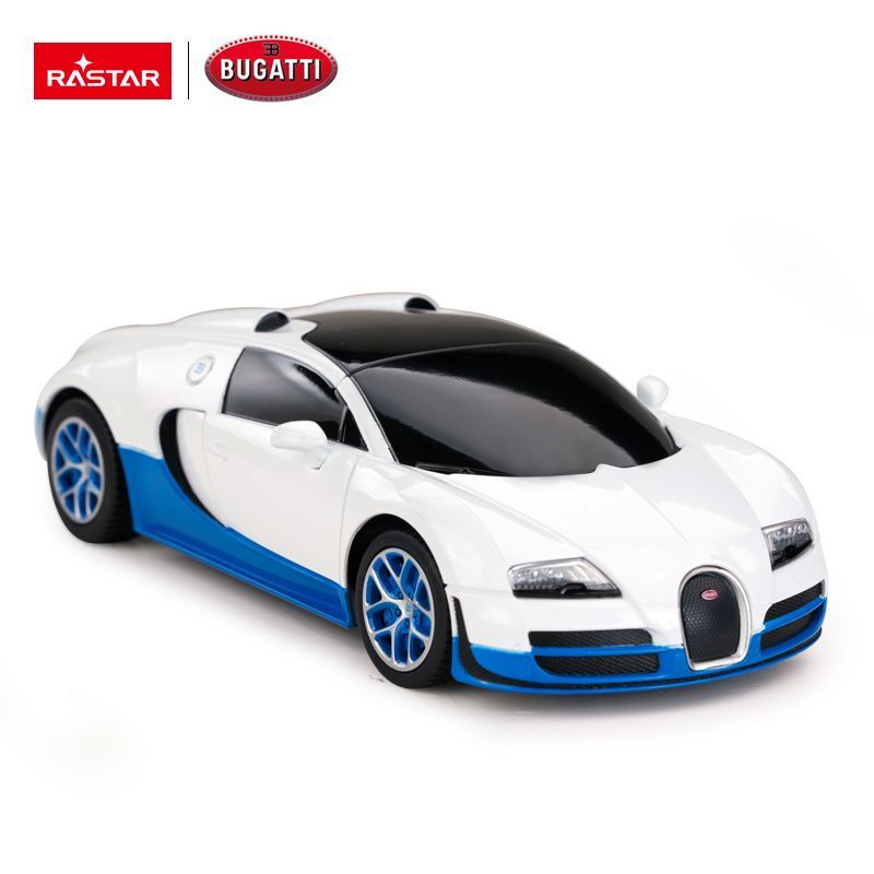 Bugatti Veyron Grand Sport R/C skala 1:24 Rastar 47000 samochód sterowany biały - obrazek 5