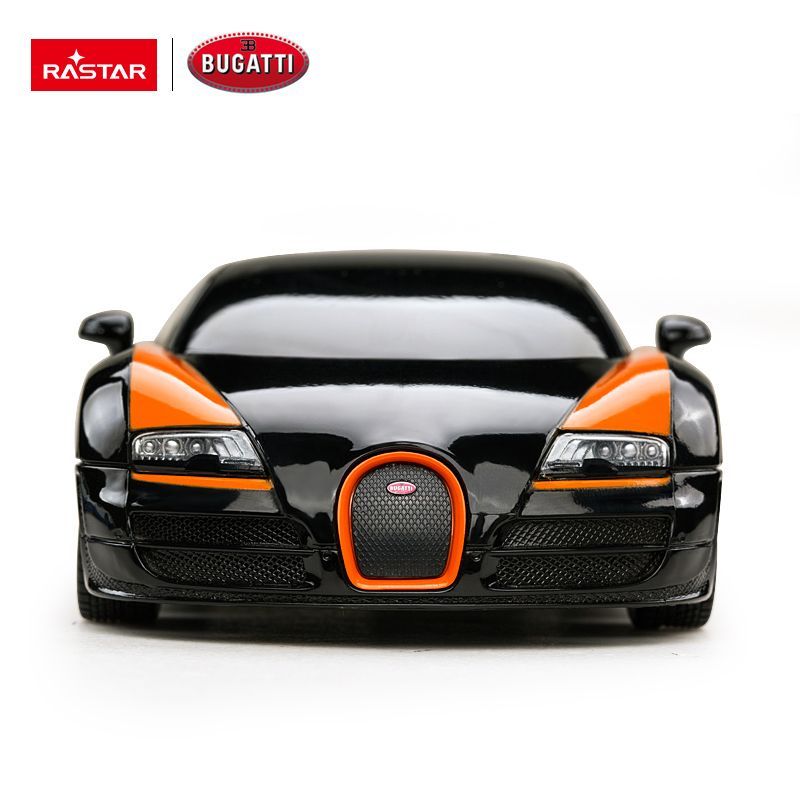 Bugatti Grand Sport R/C skala 1:24 Rastar 47000 samochód sterowany czarny - obrazek 5