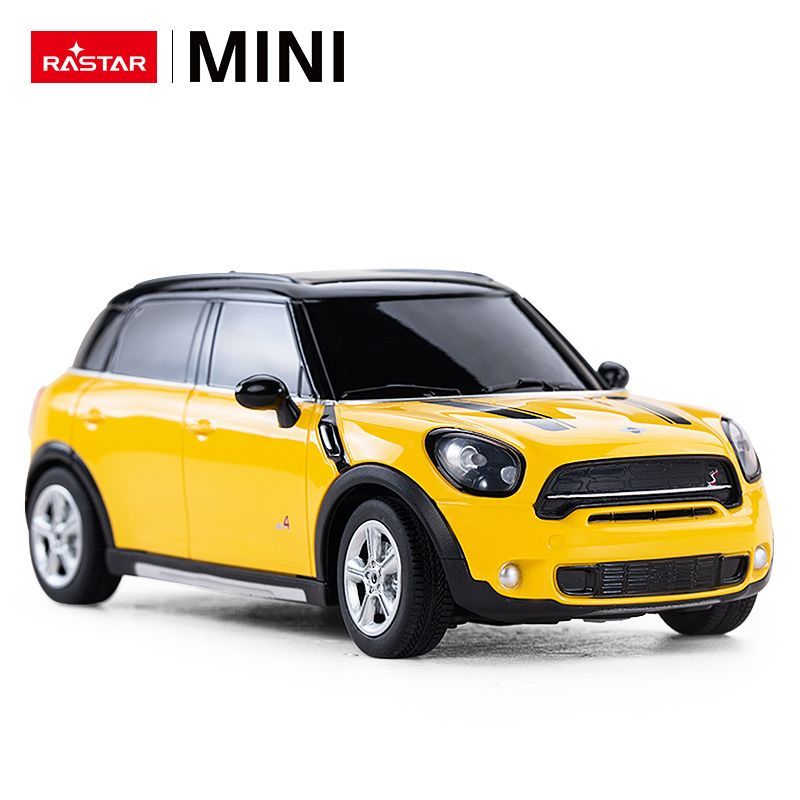 Mini Cooper S Countryman R/C skala 1:24 Rastar 71700 samochód sterowany żółty - obrazek 5