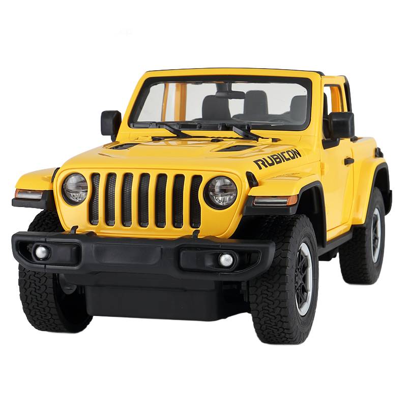 Jeep Wrangler JL R/C skala 1:14 Rastar 79400 samochód sterowany żółty - obrazek 2