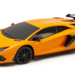 Lamborghini Aventador SVJ R/C skala 1:24 Rastar 96100 samochód sterowany pomarańczowy