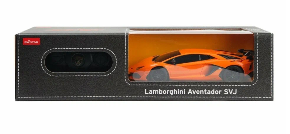 Lamborghini Aventador SVJ R/C skala 1:24 Rastar 96100 samochód sterowany pomarańczowy - obrazek 2