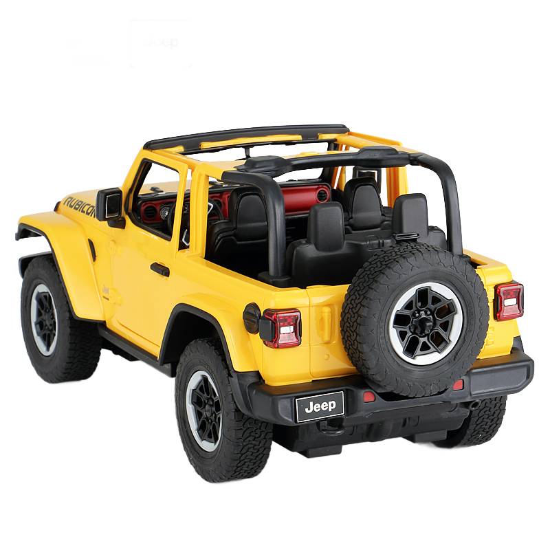 Jeep Wrangler JL R/C skala 1:14 Rastar 79400 samochód sterowany żółty - obrazek 4