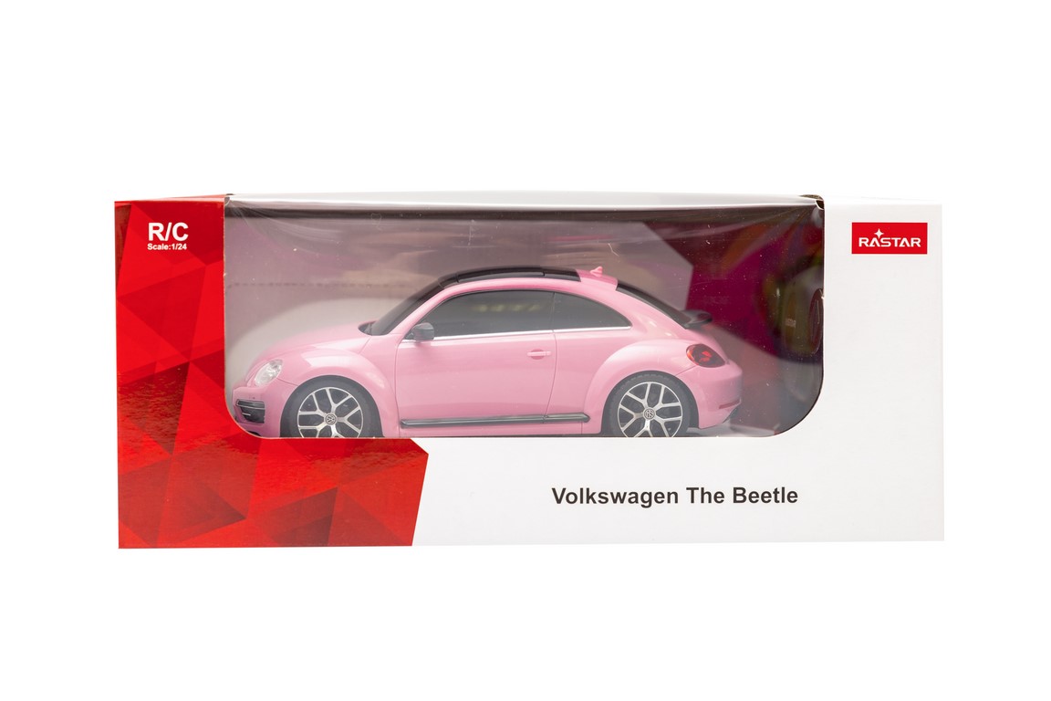 Volkswagen Beetle R/C skala 1:24 Rastar 76200 samochód sterowany różowy - obrazek 2